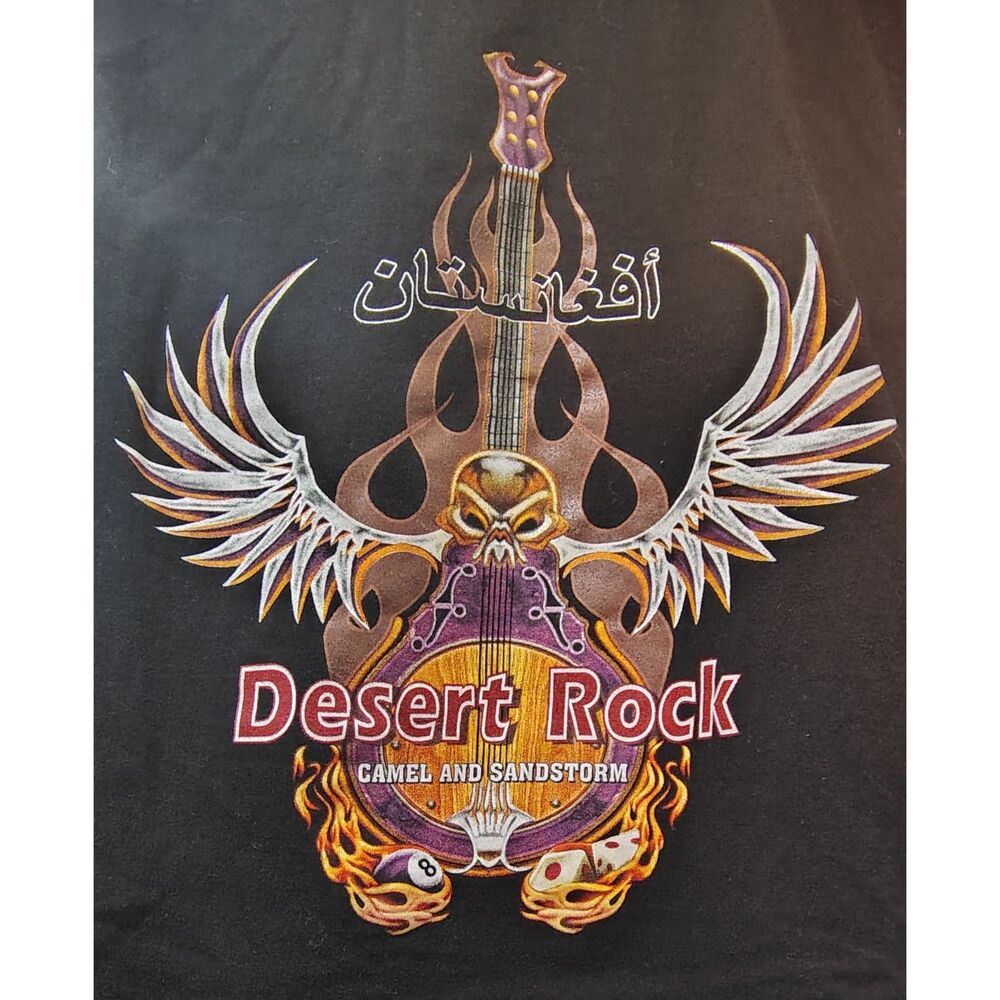 Desert Rock - Afghanistan - Camel and Sandstorm- Size Large Batee Design